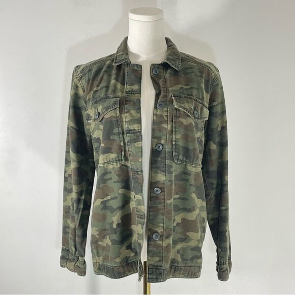 American Eagle Outfitters Jackets & Blazers - American Eagle Military Camo NAH Jacket 100% Cotton Size XS